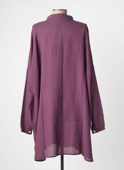 Rochie midi mâneci lungi mâneci lungi violet DROLATIC femme