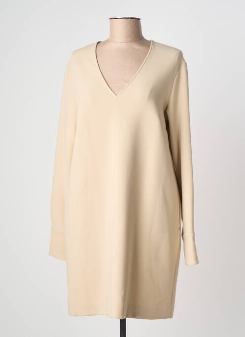 Rochie scurtă mâneci lungi mâneci lungi bej OTTOD'AME femme