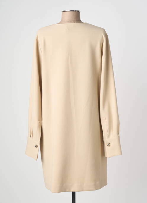 Rochie scurtă mâneci lungi mâneci lungi bej OTTOD'AME femme