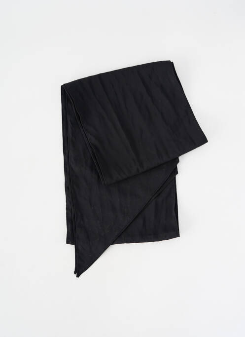 Eșarfă țesătură poplin negru SANS MARQUE femme
