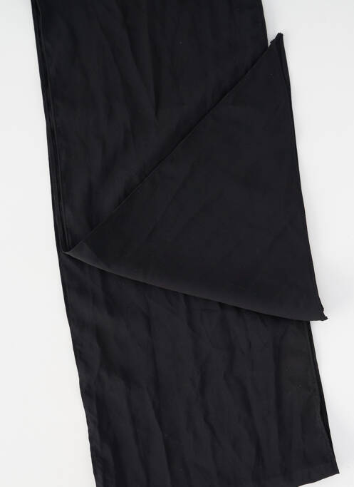 Eșarfă țesătură poplin negru SANS MARQUE femme