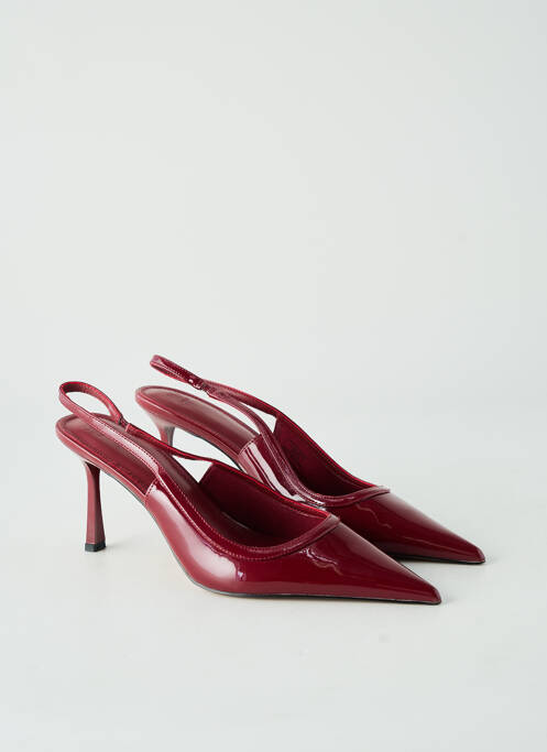 Pantofi cu toc material neted toc de 7 la 9 cm roșu ASOS femme