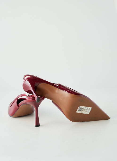 Pantofi cu toc material neted toc de 7 la 9 cm roșu ASOS femme