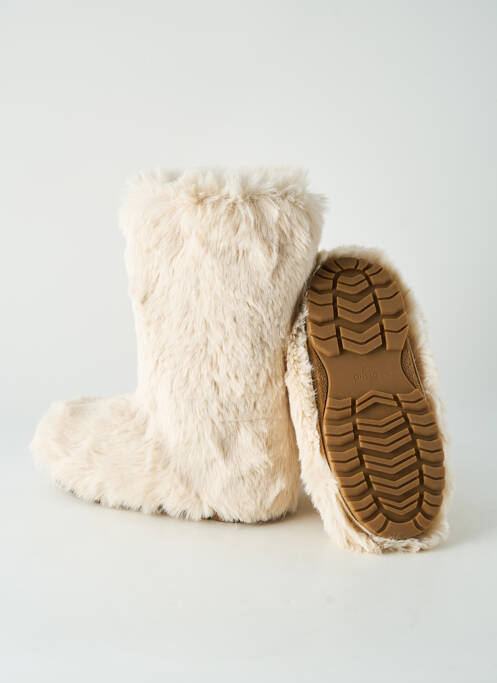 Cizme vârf rotund toc plat până la 3 cm bej OYSHO femme