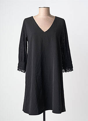 Rochie scurtă mâneci 3/4 mâneci 3/4 negru GRACE & MILA femeie