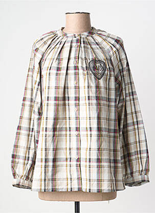 Cămașă croială dreaptă mâneci lungi bej STUDIO PARISIEN femme