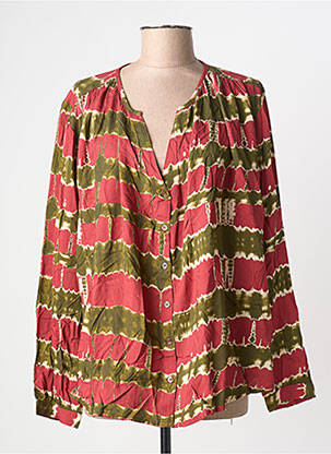 Cămașă imprimeu fantezie mâneci lungi roșu LA PETITE ETOILE femme