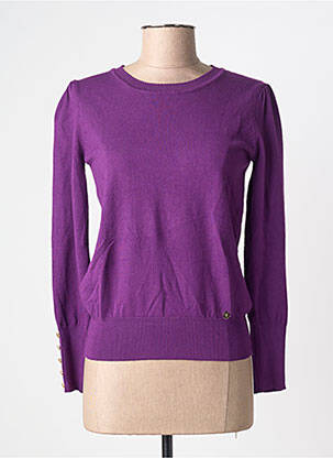 Pulover croială cambrată mâneci lungi violet LA PETITE ETOILE femeie