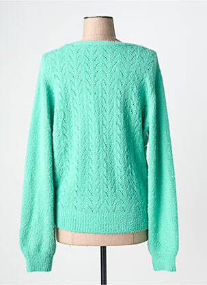 Vestă cu mâneci lungi tricot tricot pufos verde MORGAN femeie