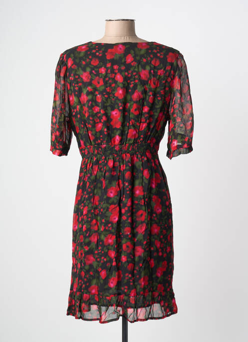 Rochie midi imprimeu fantezie mâneci scurte roșu LA PETITE ETOILE femme