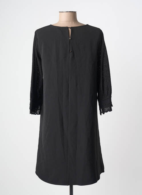 Rochie scurtă mâneci 3/4 mâneci 3/4 negru GRACE & MILA femme