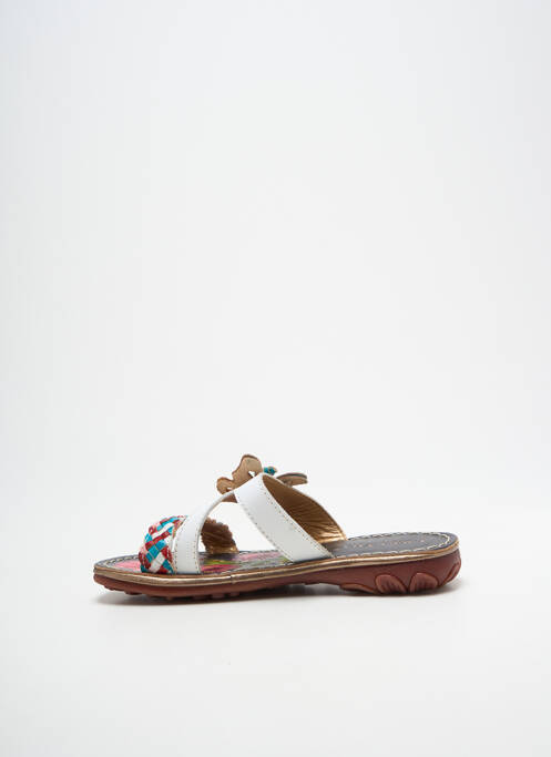 Mulete/saboți vârf deschis vârf deschis alb LAURA VITA fille