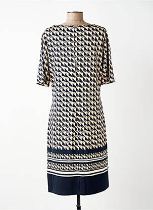 Rochie midi imprimeu fantezie mâneci scurte albastru BETTY BARCLAY femeie