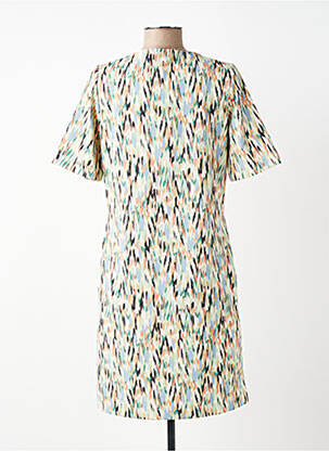 Rochie scurtă mâneci scurte mâneci scurte verde GARCIA femeie