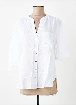 Cămașă croială cambrată mâneci 3/4 alb S.OLIVER femme