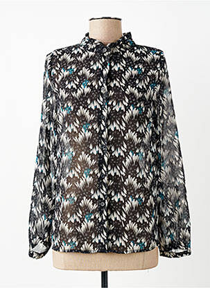 Cămașă imprimeu fantezie mâneci lungi negru LA FEE MARABOUTEE femme