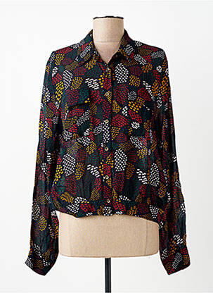 Cămașă imprimeu fantezie mâneci lungi negru PAKO LITTO femme