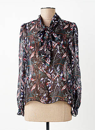 Top imprimeu fantezie mâneci lungi negru LA FEE MARABOUTEE femme