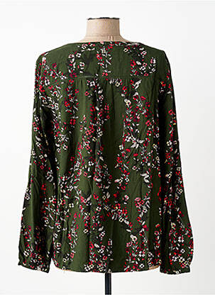 Bluză țesătură poplin mâneci lungi verde S.OLIVER femeie