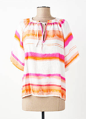 Top mâneci scurte mâneci scurte alb LA FEE MARABOUTEE femme