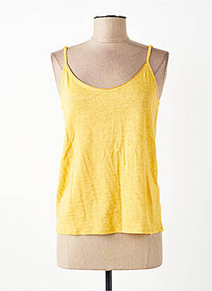 Top mâneci cu bretele ajustabile bretele subțiri galben SUD EXPRESS femme