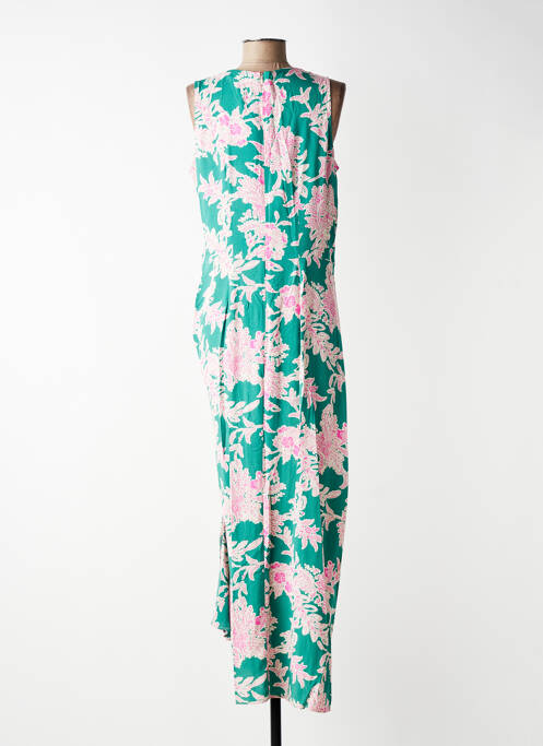 Rochie lungă imprimeu fantezie fără mâneci verde LA FEE MARABOUTEE femme