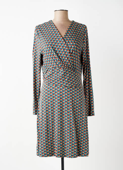 Rochie midi imprimeu fantezie mâneci lungi albastru SURKANA femme