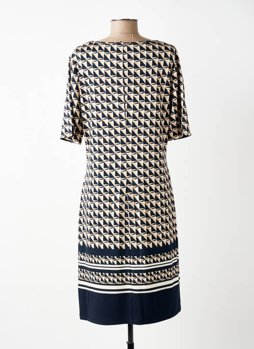 Rochie midi imprimeu fantezie mâneci scurte albastru BETTY BARCLAY femme