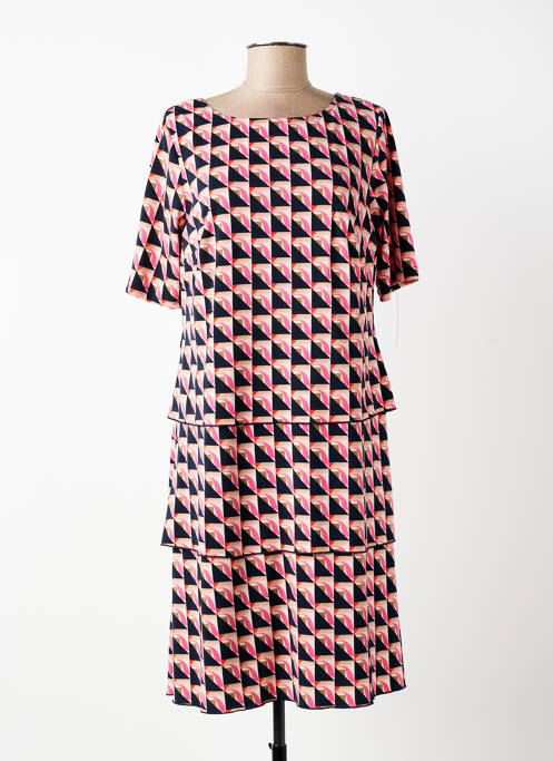 Rochie midi imprimeu fantezie mâneci scurte albastru BETTY BARCLAY femme