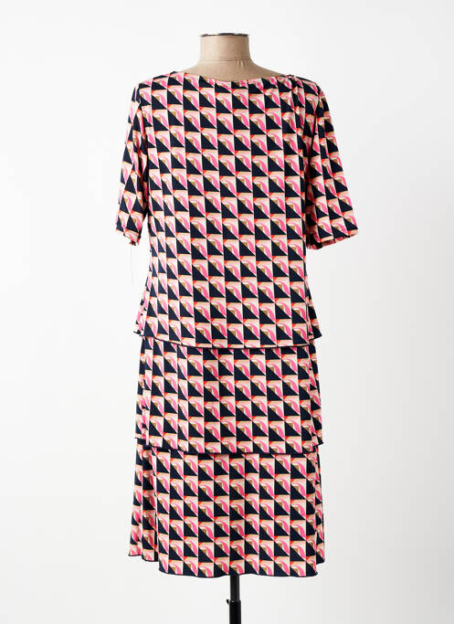 Rochie midi imprimeu fantezie mâneci scurte albastru BETTY BARCLAY femme