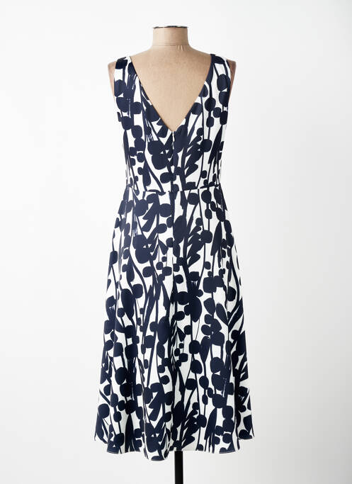 Rochie midi imprimeu fantezie fără mâneci albastru VERA MONT femme