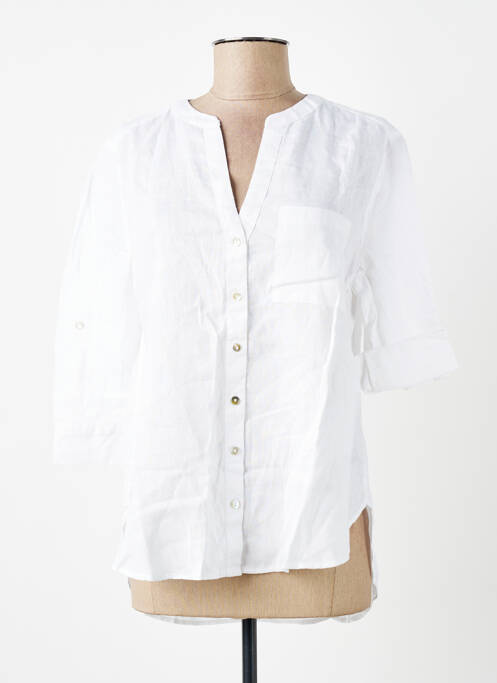 Cămașă croială cambrată mâneci 3/4 alb S.OLIVER femme