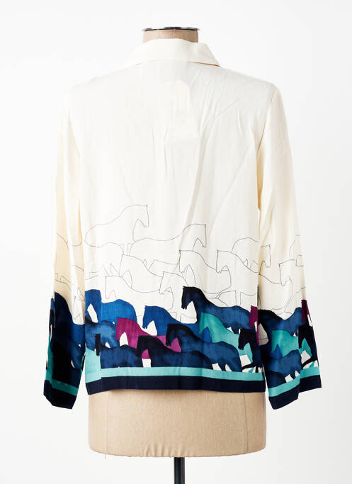 Cămașă imprimeu fantezie mâneci lungi bej NICE THINGS femme