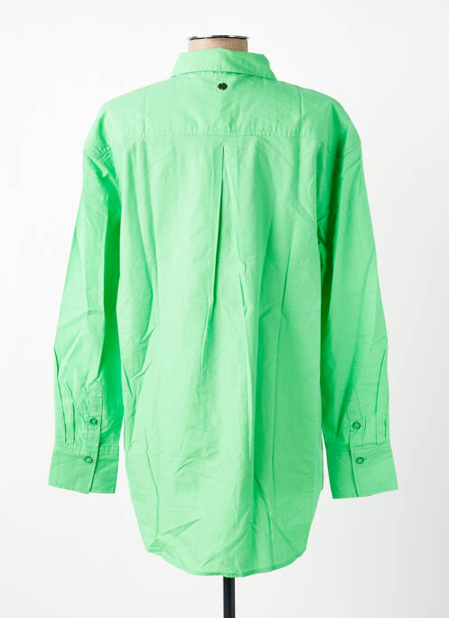 Cămașă croială dreaptă mâneci lungi verde GARCIA femme