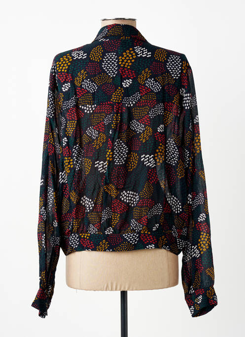 Cămașă imprimeu fantezie mâneci lungi negru PAKO LITTO femme