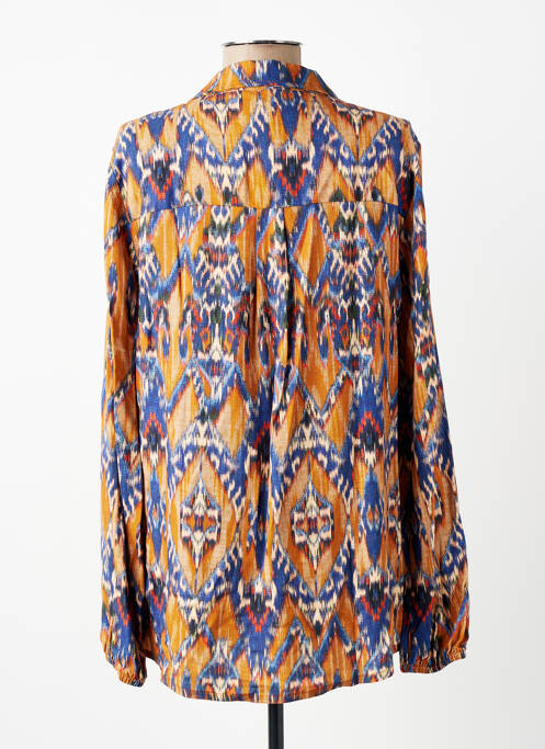 Cămașă imprimeu fantezie mâneci lungi albastru SIGNE NATURE femme