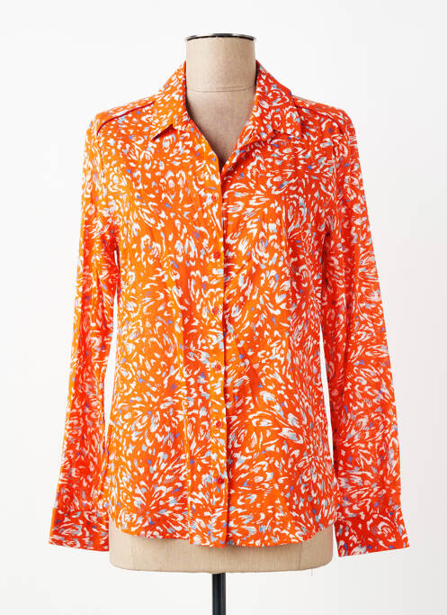 Cămașă imprimeu fantezie mâneci lungi portocaliu ONE STEP femme