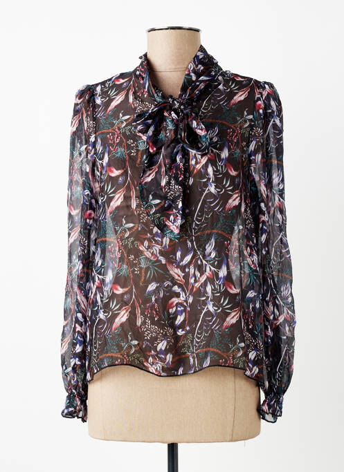 Top imprimeu fantezie mâneci lungi negru LA FEE MARABOUTEE femme