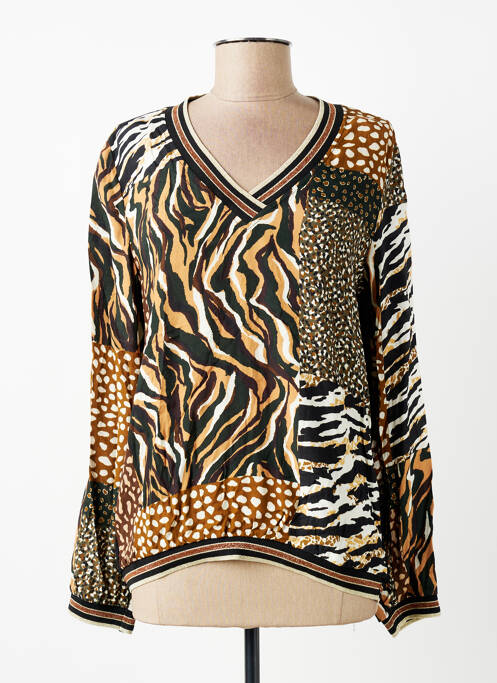 Top elasticitate mâneci lungi negru SIGNE NATURE femme