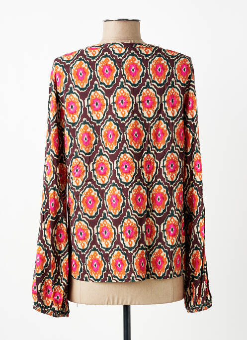 Tricou imprimeu fantezie mâneci lungi violet SIGNE NATURE femme