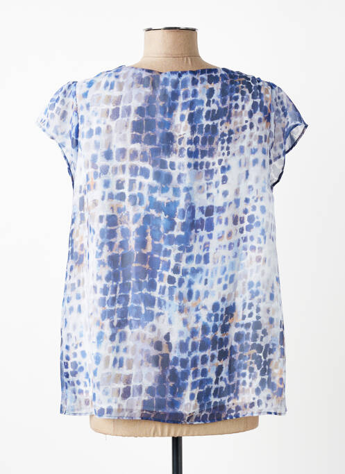 Top imprimeu fantezie mâneci scurte albastru SUD EXPRESS femme