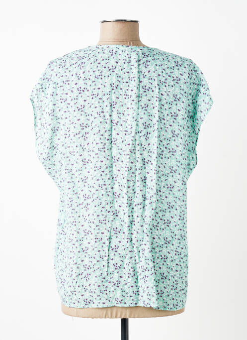 Tricou imprimeu fantezie mâneci scurte albastru SUD EXPRESS femme