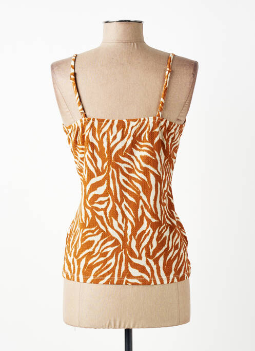 Top imprimeu fantezie bretele subțiri maro GARCIA femme