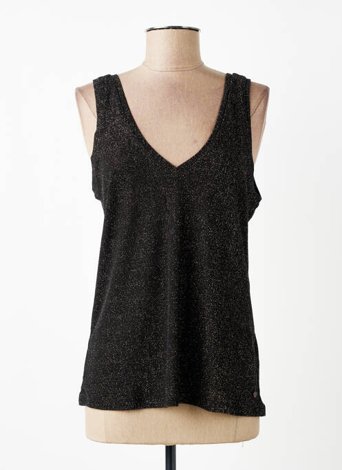 Top croială cambrată fără mâneci negru GARCIA femme