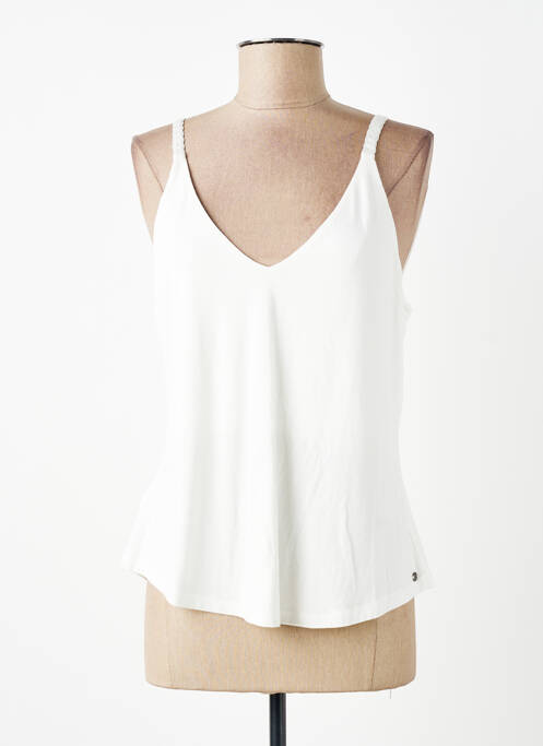 Maiou croială dreaptă fără mâneci alb SURKANA femme