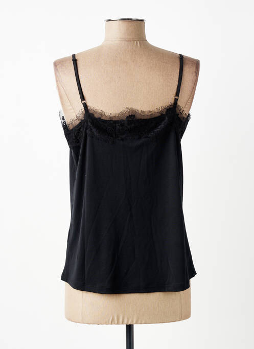 Tricou croială cambrată bretele subțiri negru GARCIA femme