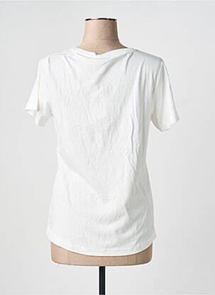 Tricou serigrafie mâneci scurte alb SIGNE NATURE femeie