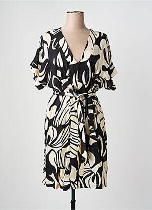 Rochie midi mâneci scurte mâneci scurte negru LA FEE MARABOUTEE femme