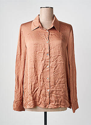 Cămașă croială dreaptă mâneci lungi portocaliu LAUREN VIDAL femme