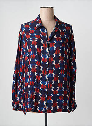 Cămașă croială dreaptă mâneci lungi albastru LA FEE MARABOUTEE femme